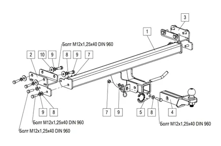Фаркоп TowRus для Tenet T4L 2026- 269086 в Рязань