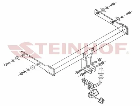 Фаркоп Steinhof для Skoda Octavia 2004-2013 S-341 в Рязань
