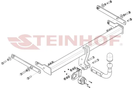 Фаркоп Steinhof для Mazda 3 (седан) 2019- Арт. M-061 M-061 в Рязань