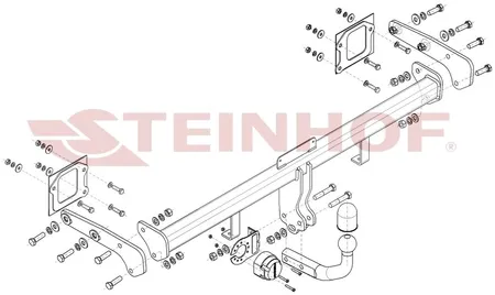 Фаркоп Steinhof для Hyundai Bayon 2021- Арт. H-225 H-225 в Рязань