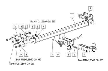 Фаркоп TowRus для Jeland J7 2026- 269086 в Рязань