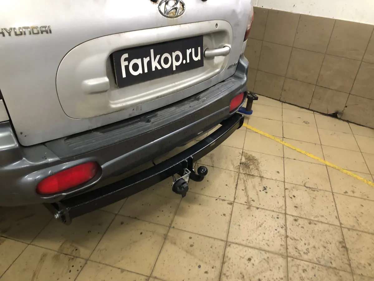 Фаркоп Лидер Плюс для Hyundai Santa Fe 2001-2006 H205-A в Рязань Фаркоп Лидер Плюс для Hyundai Santa Fe 2001-2006 H205-A в Рязань