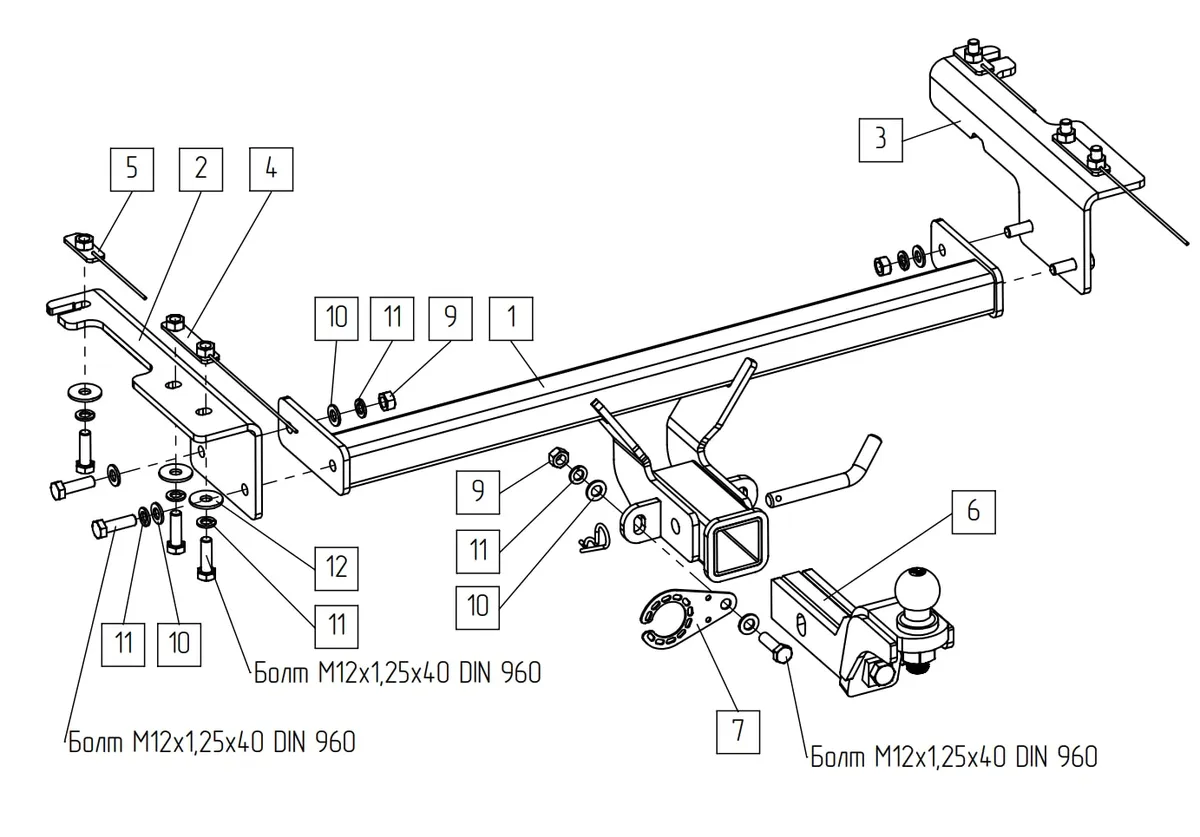 Фаркоп TowRus для Belgee X50 plus 2026- 299413 в Рязань