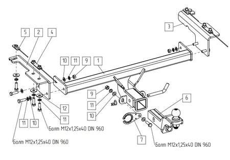 Фаркоп TowRus для Belgee X50 plus 2026- 299413 в Рязань