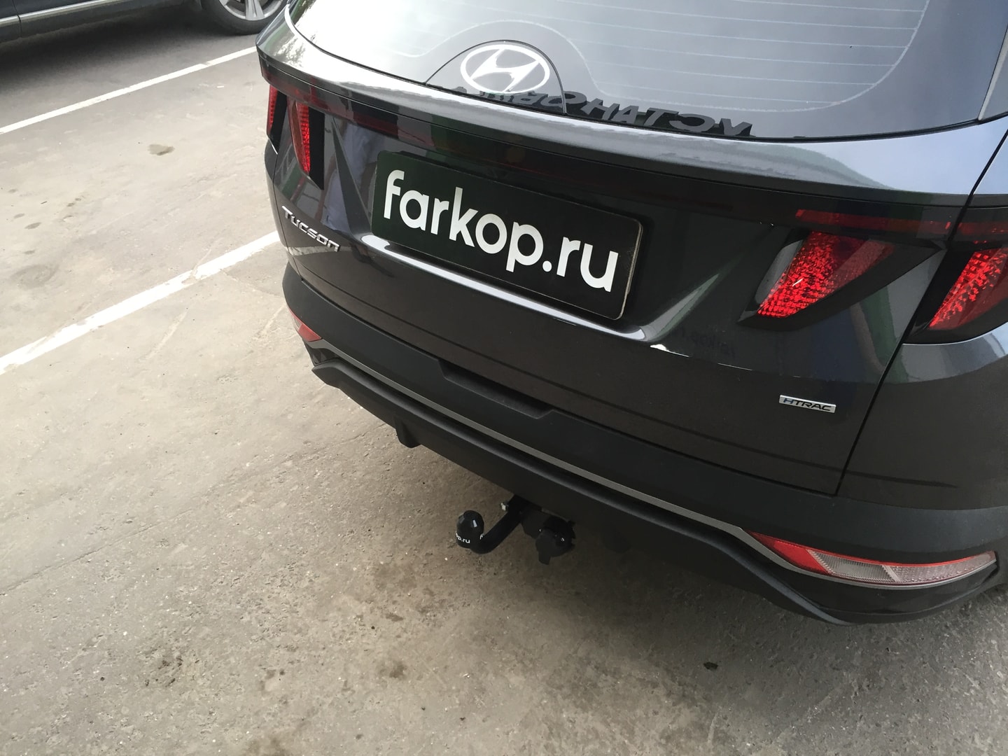 Установили фаркоп ТСС для Hyundai Tucson 2021 г.
