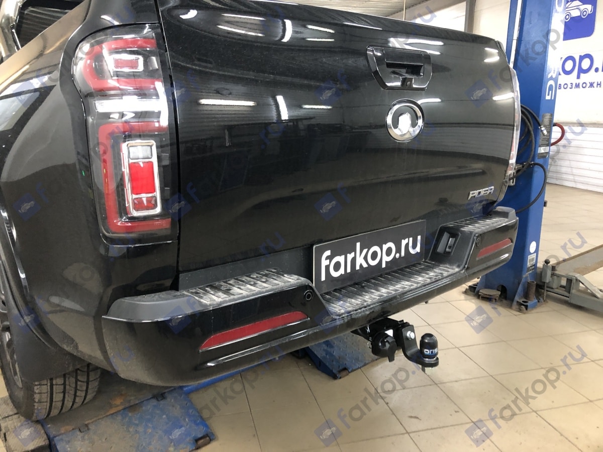 Установили фаркоп Oris для Great Wall Poer pickup 2023 г.в.