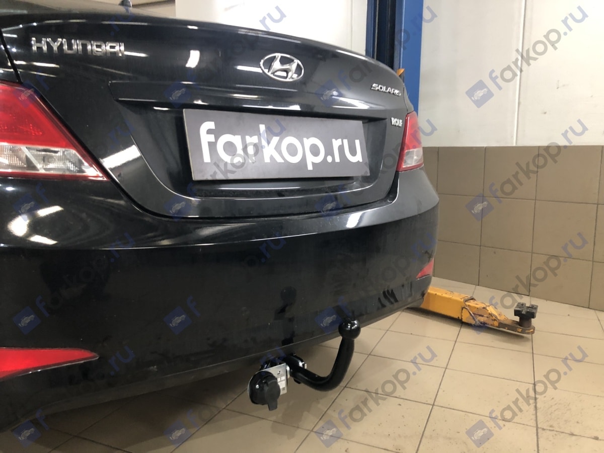 Установили фаркоп Лидер Плюс для Hyundai Solaris 2015 г.в. Установили фаркоп Лидер Плюс для Hyundai Solaris 2015 г.в.